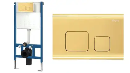 Кнопка смыва для инсталляции REA F LIGHT GOLD (REA-E9853)