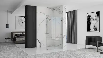 Душевая стенка REA CORTIS 120 CHROME раздвижная (REA-K7211)