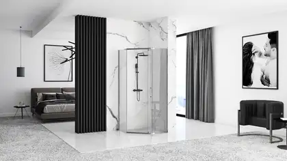 Rea Axin Chrom Душова кабіна 90x90, прозоре скло (REA-K8779)