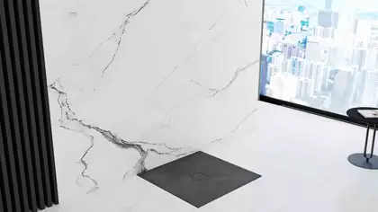 Душевой поддон REA STONE 90X90 BLACK (REA-K9601)
