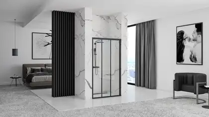 Душевая дверь REA ALEX 100 BLACK (REA-K9639)