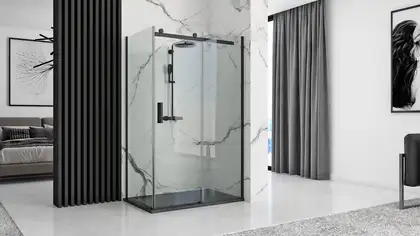 Душевой поддон REA STONE 80X100 BLACK (REA-K9756)