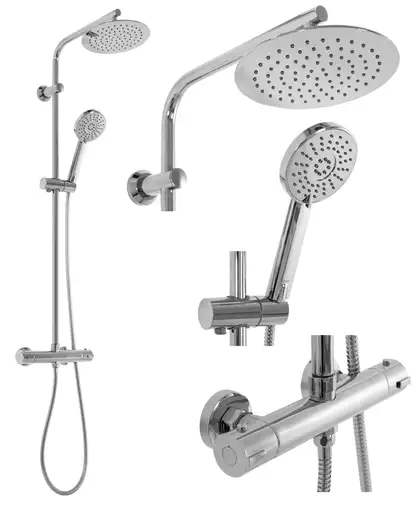 Rea Bliss Chrome Душовий гарнітур, хром (REA-P8805)