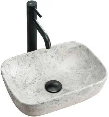 Умывальник (раковина) REA CAMELIA LIGHT STONE накладной (REA-U0362) Умывальник (раковина) REA CAMELIA LIGHT STONE накладной (REA-U0362)