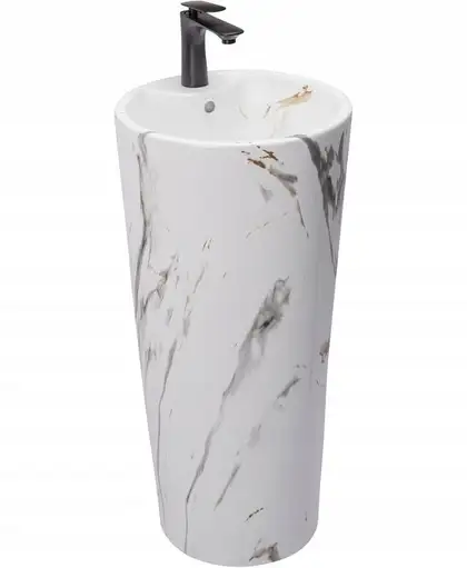 Умывальник (раковина) REA BLANKA MARBLE напольный (REA-U8704)