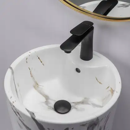 Умывальник (раковина) REA BLANKA MARBLE напольный (REA-U8704)