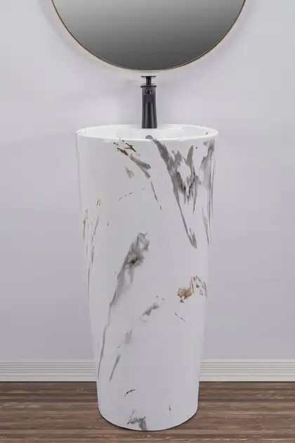 Умывальник (раковина) REA BLANKA MARBLE напольный (REA-U8704)