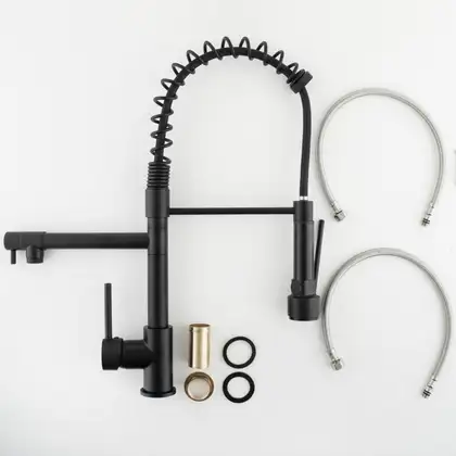 Змішувач для кухни Yoka WEKA BLACK черный (BZ.WEKA-BLK)
