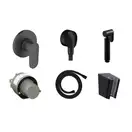 Комплект гігієнічного душу Hansgrohe Vernis Blend з лійкою Noken Round, Matt Black (20220001)