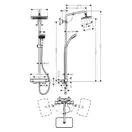 Hansgrohe Croma E Showerpipe 280 Душова система, хром (27660000)