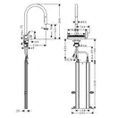 Hansgrohe Aquno Select 170 3jet Змішувач кухонний, хром (73837000)