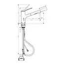 Hansgrohe Zesis M33 Змішувач для кухні, хром (74803000)