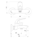 Змішувач для ванни та душу Damixa 311000000 Palace Bit