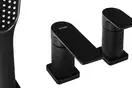 Смеситель для ванны CORSAN TRINO BLACK MATT на борт ванны (CMB7142BL)
