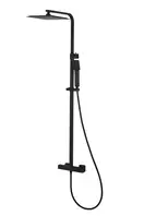 Душовий гарнітур Corsan ANGO BLACK MATT з термостатом (CMN019)