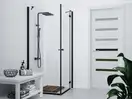 Душовий гарнітур Corsan ANGO BLACK MATT з термостатом (CMN019)
