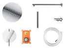 Душевая система CORSAN LUGO CHROMЕ + BOX  скрытого монтажа (Z03MCH)