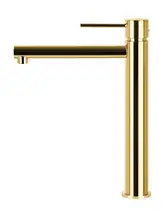 Смеситель для раковины (умывальника) Corsan LUGO GOLD золотой высокий (CMB7512GL)