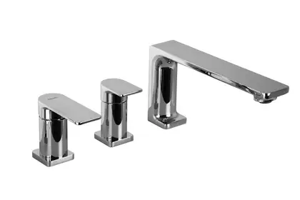 Смеситель для ванны CORSAN TRINO CHROME на борт ванны (CMB7142CH)
