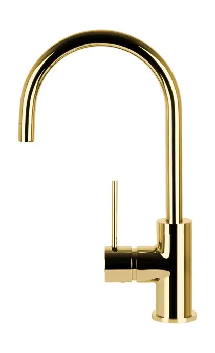Смеситель для кухни Corsan LUGO GOLD золото з подвижным носиком (CMB7522GL) Смеситель для кухни Corsan LUGO GOLD золото з подвижным носиком (CMB7522GL)