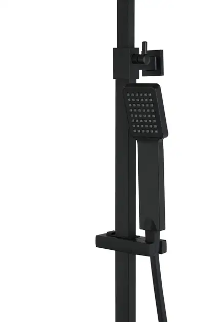 Душовий гарнітур Corsan ANGO BLACK MATT з термостатом (CMN019)