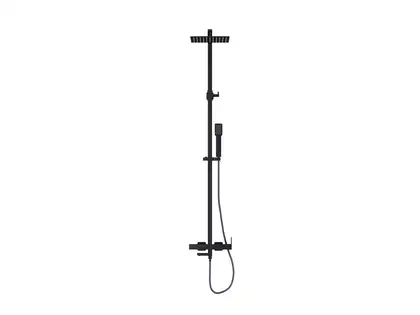 Душовий гарнітур Corsan ANGO BLACK MATT з виливом (CMN030)