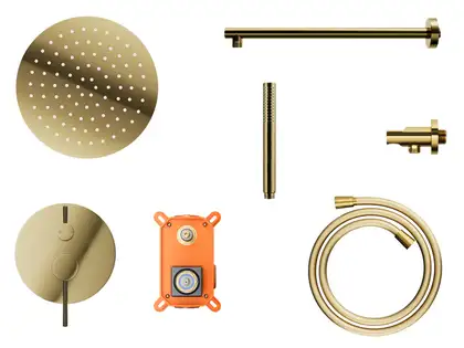 Душевая система CORSAN LUGO GOLD + BOX скрытого монтажа (Z03MGL)