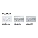 Geberit Delta 20 Клавіша змиву, матовий хром (115.127.46.1)