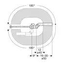 Слив-перелив для ванной Geberit Uniflex удлиненный, хром (150.525.21.1) 150.525.21.6
