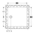 Душевой поддон Geberit Setaplano 80 x 80 см 154.260.11.1