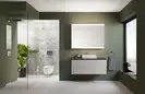 Geberit One Унітаз підвісний, білий матовий/хром (500.202.JT.1)