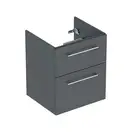 Тумба под раковину Geberit Selnova Square, slim rim 55 см, лава матовая 501.201.00.1