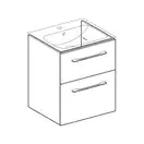 Тумба под раковину Geberit Selnova Square, slim rim 55 см, орех тёмный 501.202.00.1