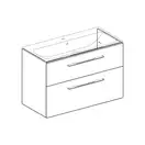 Тумба под раковину Geberit Selnova Square, slim rim 100 см, лава матовая 501.213.00.1