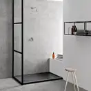 Душевой поддон Geberit Sestra 100 х 70 х h4 см, графит/структурированный 550.223.00.2