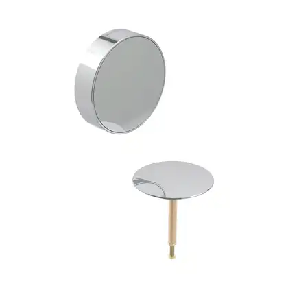 Декоративный комплект Geberit Split d52 для слив-перелива на ванну, хром 150.300.21.1