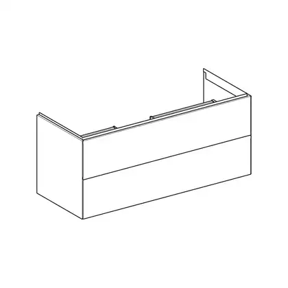 Тумба подвесная Geberit One 120 х 47 х h50,4 см, цвет - орех тёмный 505.265.00.6