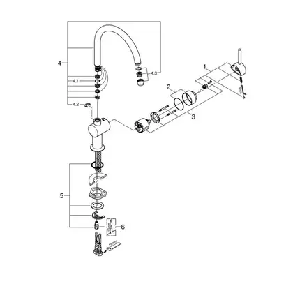 Grohe Minta Смеситель для кухни, хром (32917000)