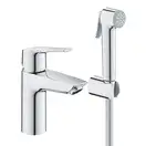 Grohe Eurosmart S-Size Змішувач для умивальника з гігієн. душем, хром (23123003)
