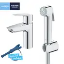 Grohe Eurosmart S-Size Змішувач для умивальника з гігієн. душем, хром (23123003)