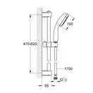 Душовий гарнітур, 1 режим струменя Grohe Vitalio Start 100 27942000