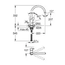 Grohe StartEdge Смеситель для кухонной мойки, хром (30529001)