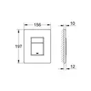 Grohe Even Панель змиву для унітазу, хром (38966000)