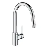 Змішувач одноважільний для кухонної мийки з витяжною лійкою Grohe Get 31484001