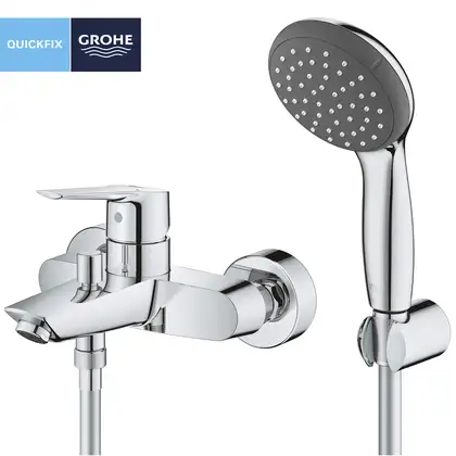 Змішувач одноважільний для ванни з душовим гарнітуром Grohe Start 23413002