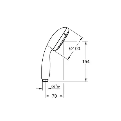 Лійка для ручного душу Grohe Tempesta 100 27923001