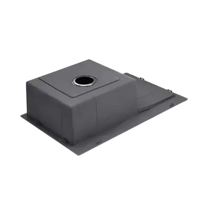 Кухонна мийка Kroner KRP PVD Schwarze-7844HM (3,0/1,0 мм)