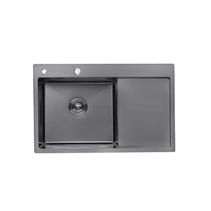 Kroner KRP PVD Кухонна мийка, чорна (Schwarze-7849LHM)