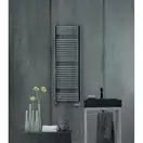 Рушникосушка електрична Zehnder Aura 1226х500мм, 750 Вт, чорний матовий (PBEBZ-120-50-MQ)
