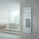 Полотенцесушитель електричний Zehnder Vitalo Bar з хромовим держателем 1570х400 350 Вт, анодований алюміній (VIPES-160-40/GD) (VIPES-160-40_GD)